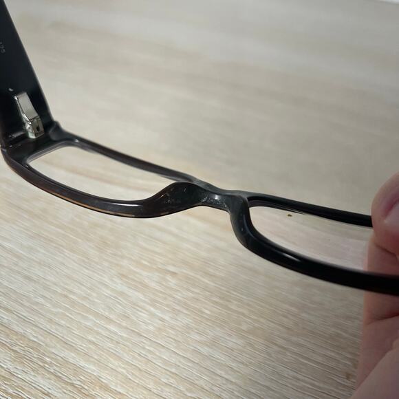 Prada VPR25I 7N6-1O1 Eyeglasses Brown Rhinestones Frames 50-15-135 READ - Picture 4 of 11